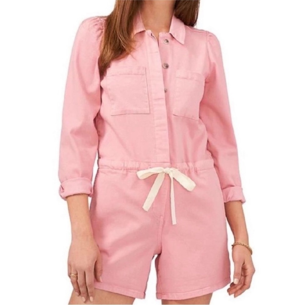1. STATE Twill Romper in Blush SMALL NWT